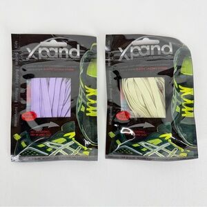 Xpand Elastic No Tie Lacing System Glow in the Dark & Lavender NEW